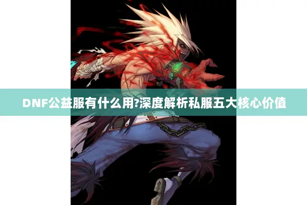 DNF公益服有什么用?深度解析私服五大核心价值