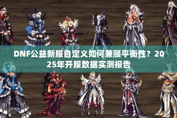 DNF公益新服自定义如何兼顾平衡性？2025年开服数据实测报告