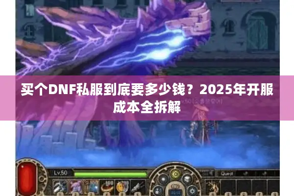 买个DNF私服到底要多少钱？2025年开服成本全拆解