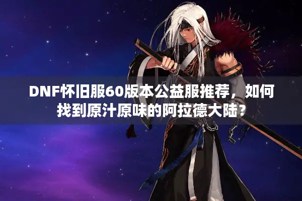 DNF怀旧服60版本公益服推荐，如何找到原汁原味的阿拉德大陆？