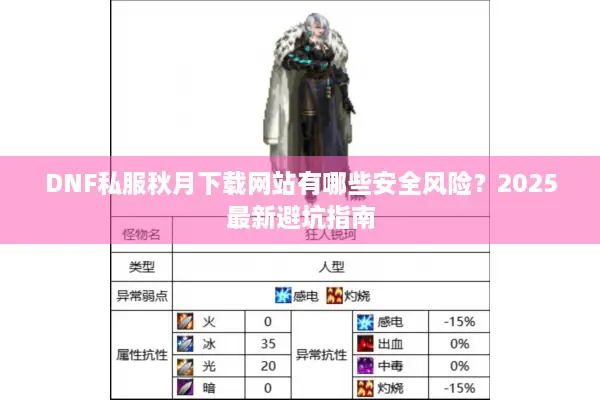 DNF私服秋月下载网站有哪些安全风险？2025最新避坑指南