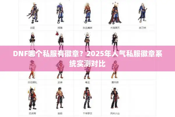 DNF哪个私服有徽章？2025年人气私服徽章系统实测对比
