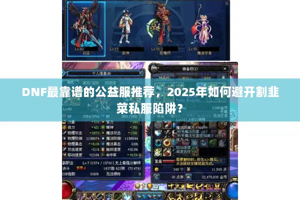 DNF最靠谱的公益服推荐，2025年如何避开割韭菜私服陷阱？