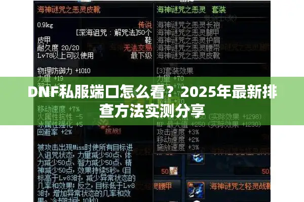 DNF私服端口怎么看？2025年最新排查方法实测分享