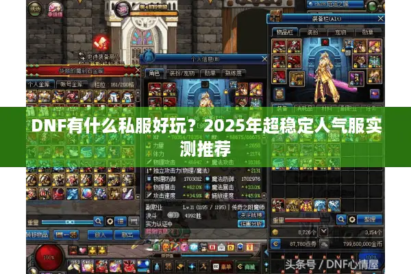 DNF有什么私服好玩？2025年超稳定人气服实测推荐