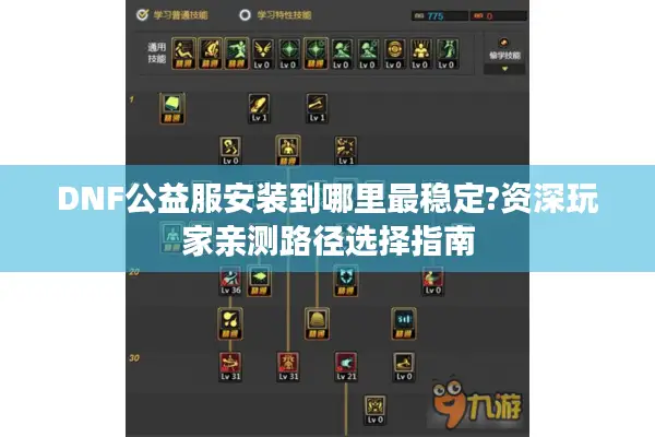 DNF公益服安装到哪里最稳定?资深玩家亲测路径选择指南