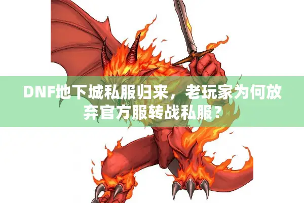 DNF地下城私服归来，老玩家为何放弃官方服转战私服？