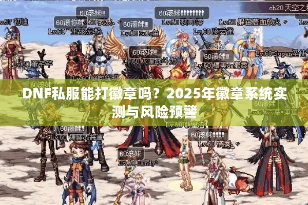 DNF私服能打徽章吗？2025年徽章系统实测与风险预警