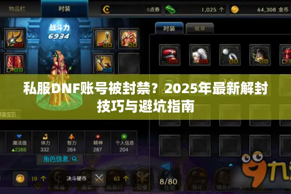 私服DNF账号被封禁？2025年最新解封技巧与避坑指南