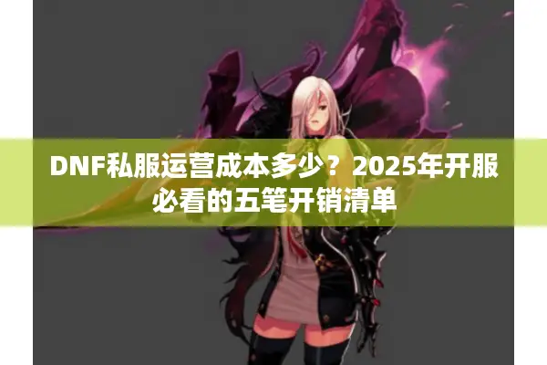 DNF私服运营成本多少？2025年开服必看的五笔开销清单