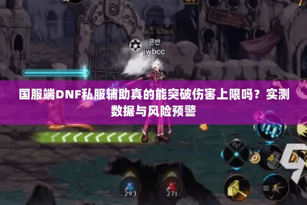 国服端DNF私服辅助真的能突破伤害上限吗？实测数据与风险预警