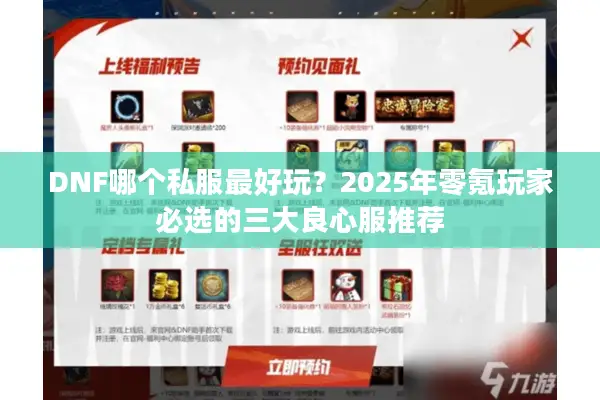 DNF哪个私服最好玩？2025年零氪玩家必选的三大良心服推荐