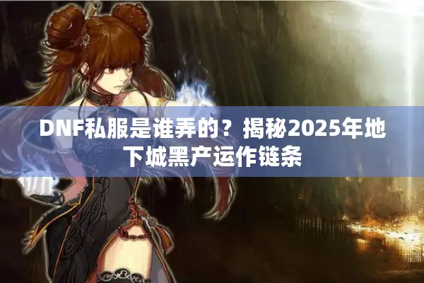 DNF私服是谁弄的？揭秘2025年地下城黑产运作链条