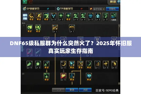 DNF65级私服群为什么突然火了？2025年怀旧服真实玩家生存指南