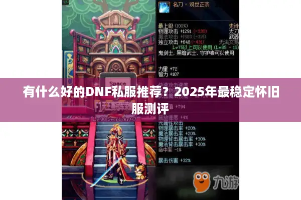 有什么好的DNF私服推荐？2025年最稳定怀旧服测评
