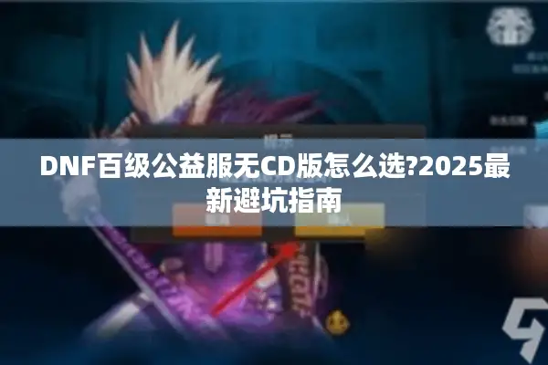 DNF百级公益服无CD版怎么选?2025最新避坑指南