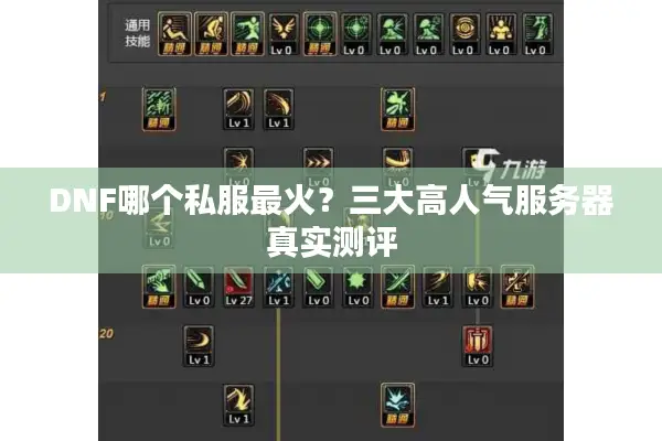 DNF哪个私服最火？三大高人气服务器真实测评