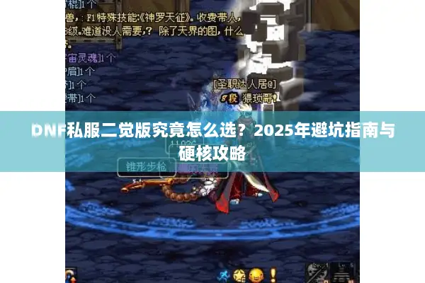 DNF私服二觉版究竟怎么选？2025年避坑指南与硬核攻略