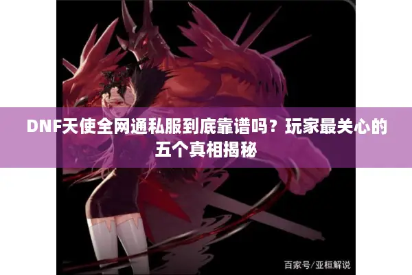 DNF天使全网通私服到底靠谱吗？玩家最关心的五个真相揭秘