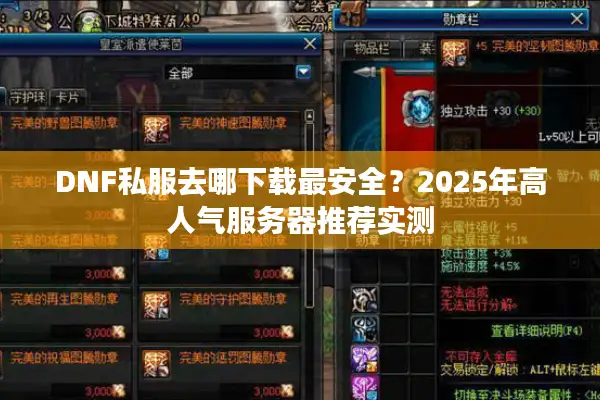 DNF私服去哪下载最安全？2025年高人气服务器推荐实测