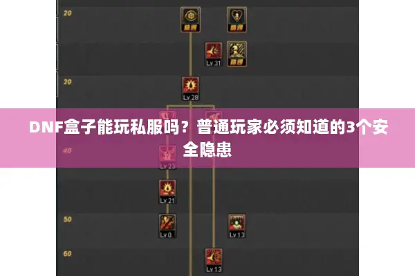 DNF盒子能玩私服吗？普通玩家必须知道的3个安全隐患