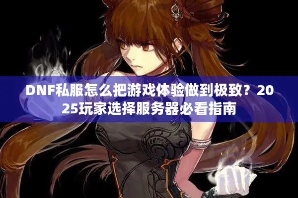 DNF私服怎么把游戏体验做到极致？2025玩家选择服务器必看指南