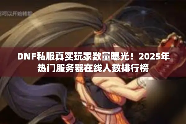 DNF私服真实玩家数量曝光！2025年热门服务器在线人数排行榜