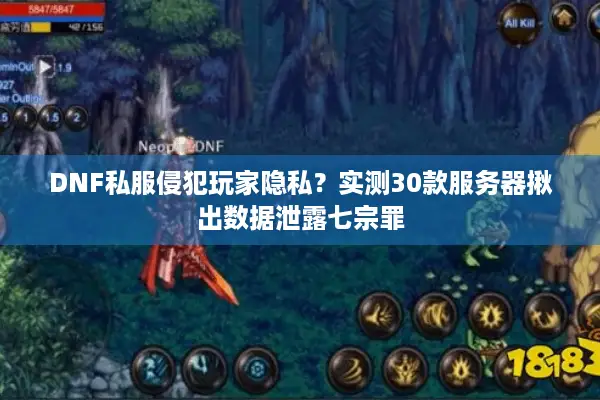DNF私服侵犯玩家隐私？实测30款服务器揪出数据泄露七宗罪