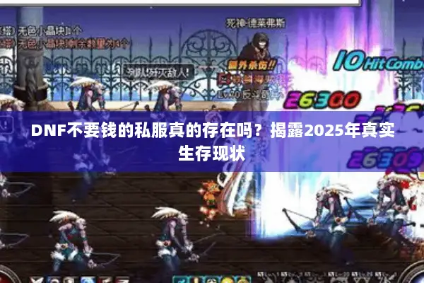 DNF不要钱的私服真的存在吗？揭露2025年真实生存现状