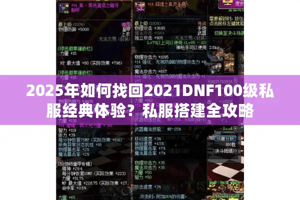 2025年如何找回2021DNF100级私服经典体验？私服搭建全攻略