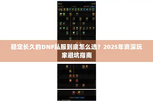 稳定长久的DNF私服到底怎么选？2025年资深玩家避坑指南