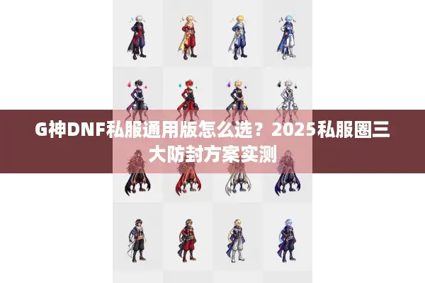 G神DNF私服通用版怎么选？2025私服圈三大防封方案实测