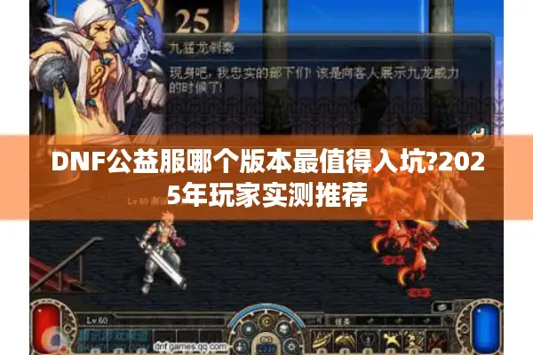 DNF公益服哪个版本最值得入坑?2025年玩家实测推荐