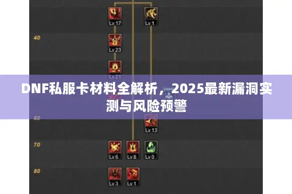 DNF私服卡材料全解析，2025最新漏洞实测与风险预警