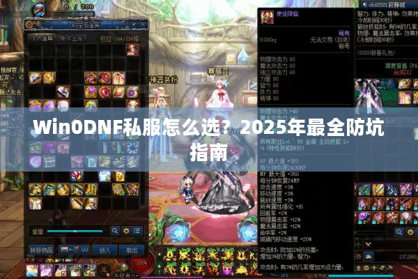 Win0DNF私服怎么选？2025年最全防坑指南