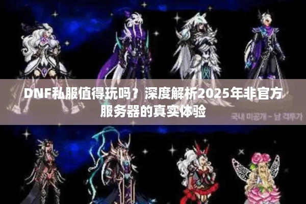 DNF私服值得玩吗？深度解析2025年非官方服务器的真实体验