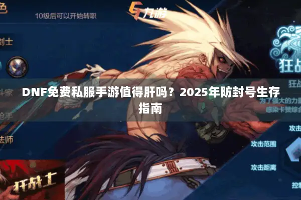DNF免费私服手游值得肝吗？2025年防封号生存指南