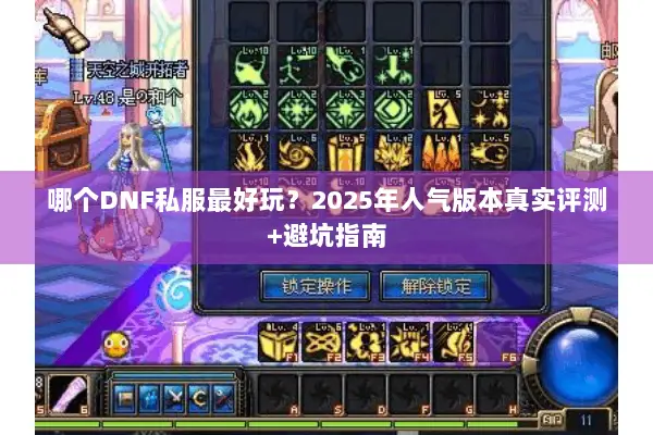 哪个DNF私服最好玩？2025年人气版本真实评测+避坑指南