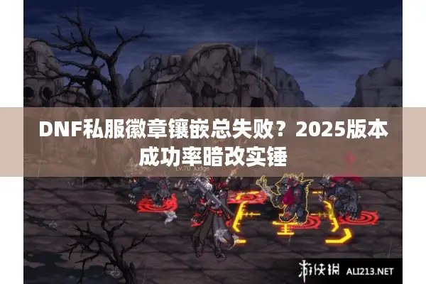 DNF私服徽章镶嵌总失败？2025版本成功率暗改实锤