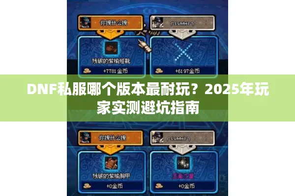 DNF私服哪个版本最耐玩？2025年玩家实测避坑指南