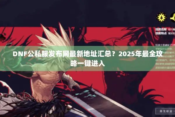 DNF公私服发布网最新地址汇总？2025年最全攻略一键进入