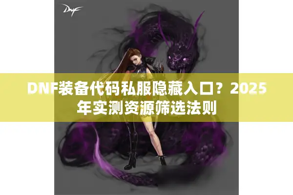 DNF装备代码私服隐藏入口？2025年实测资源筛选法则