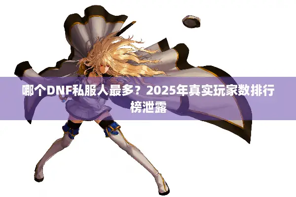 哪个DNF私服人最多？2025年真实玩家数排行榜泄露