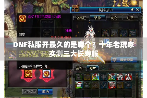 DNF私服开最久的是哪个？十年老玩家实测三大长寿服