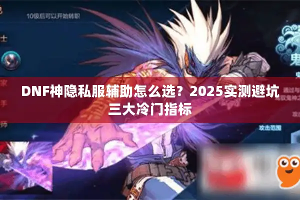 DNF神隐私服辅助怎么选？2025实测避坑三大冷门指标