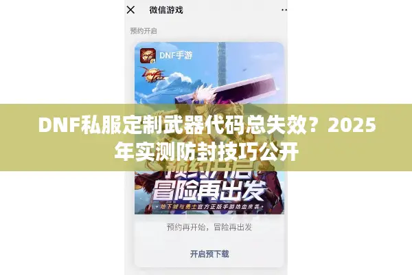 DNF私服定制武器代码总失效？2025年实测防封技巧公开