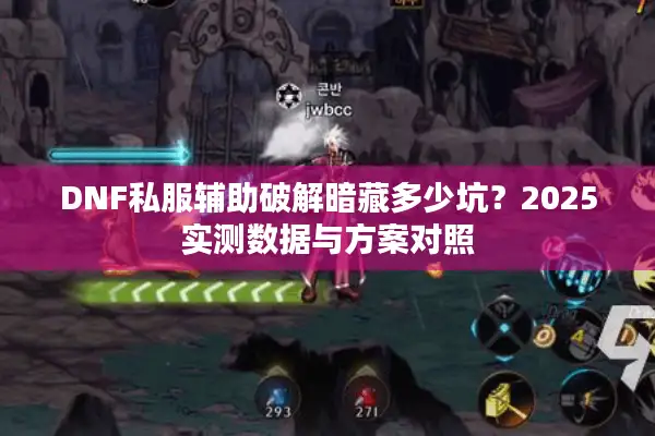 DNF私服辅助破解暗藏多少坑？2025实测数据与方案对照