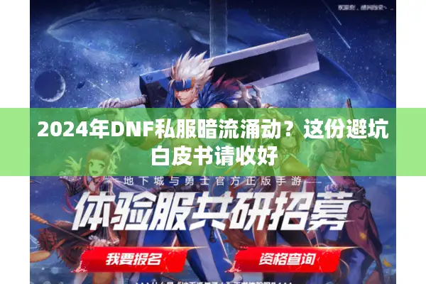 2024年DNF私服暗流涌动？这份避坑白皮书请收好