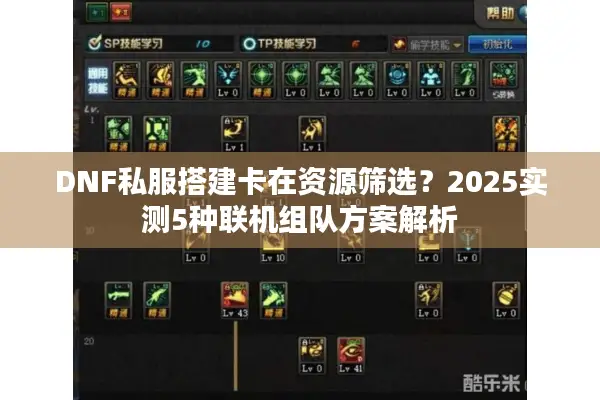 DNF私服搭建卡在资源筛选？2025实测5种联机组队方案解析