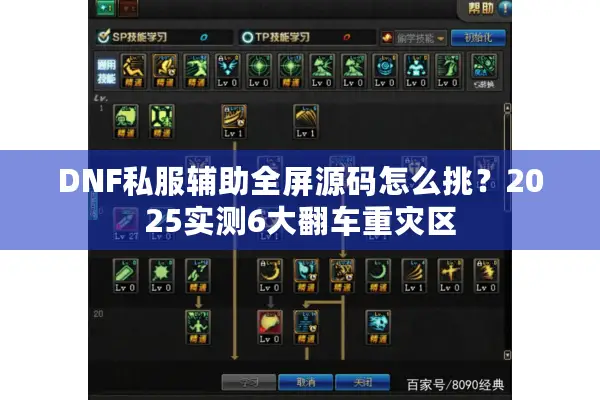DNF私服辅助全屏源码怎么挑？2025实测6大翻车重灾区